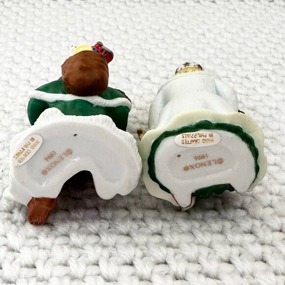 Lenox 1994 Porcelain Miniature Santa Collection Mrs Claus Holding A Tree W Box - Picture 4 of 8